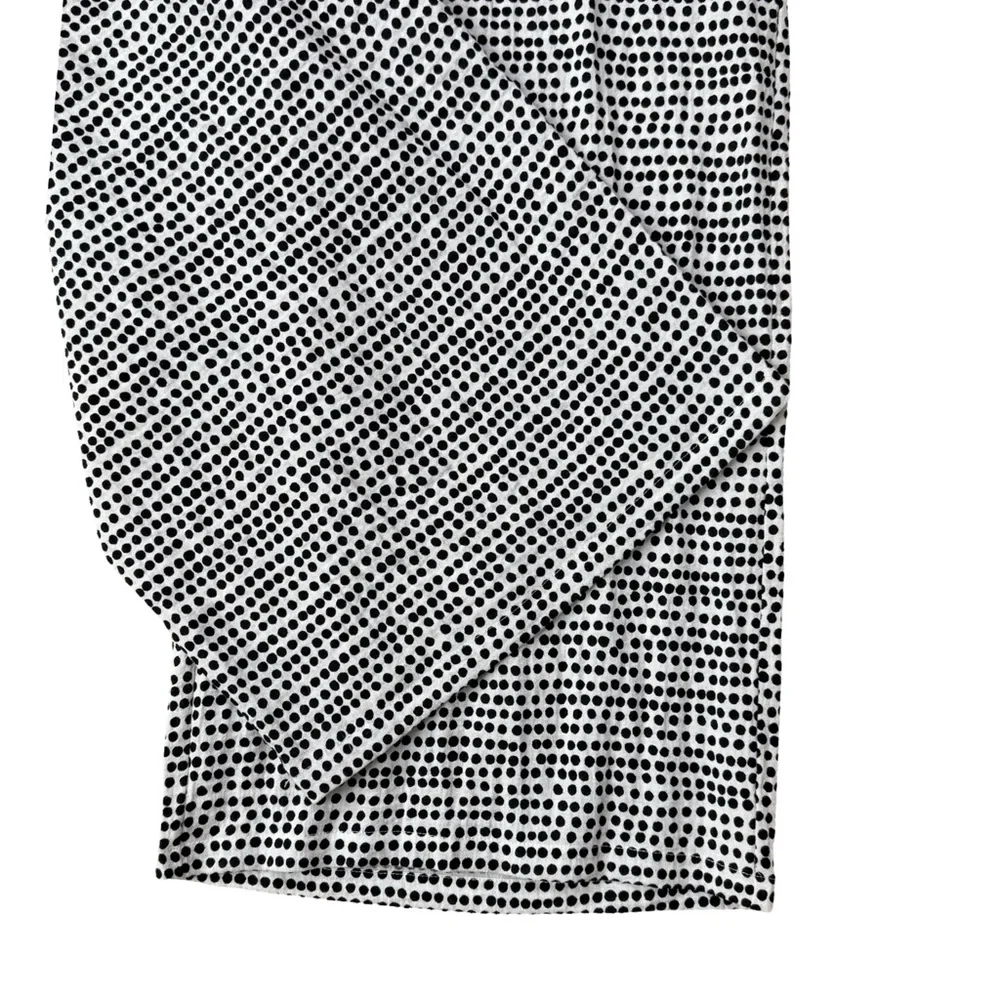 Habitat Black and White Polka Dot Wide Leg Cropped Pants Pull On EUC - Picture 5 of 9